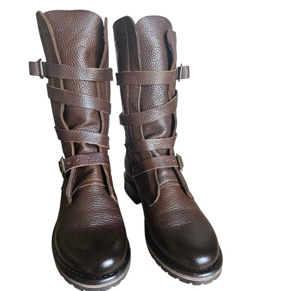 Steve Madden Brown Bandit leather boots 6.5 - Picture 1 of 4